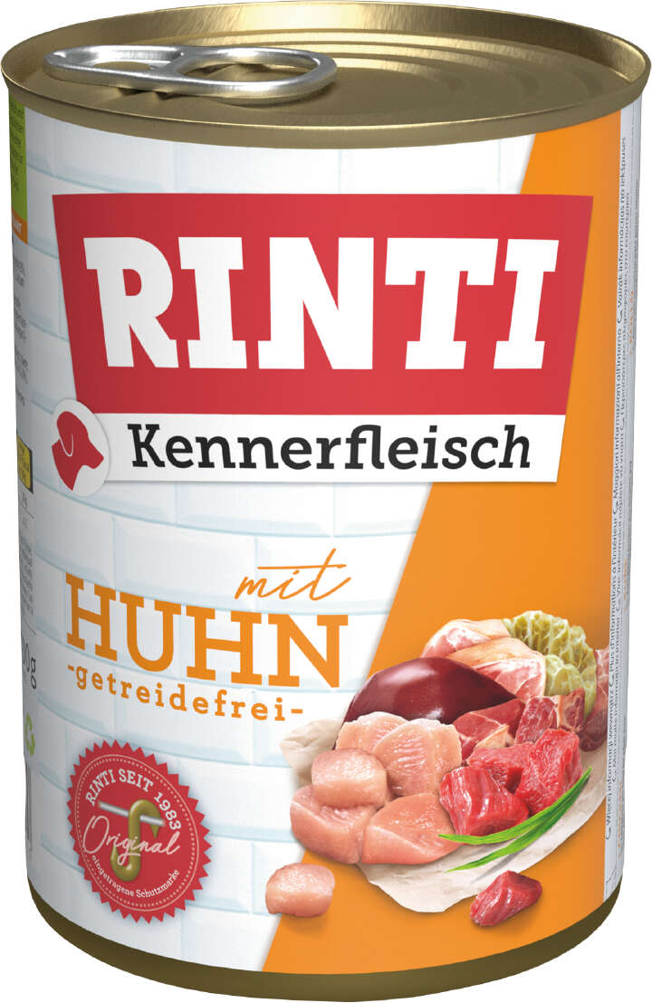 RINTI Hunde-Nassfutter Kennerfleisch mit Huhn